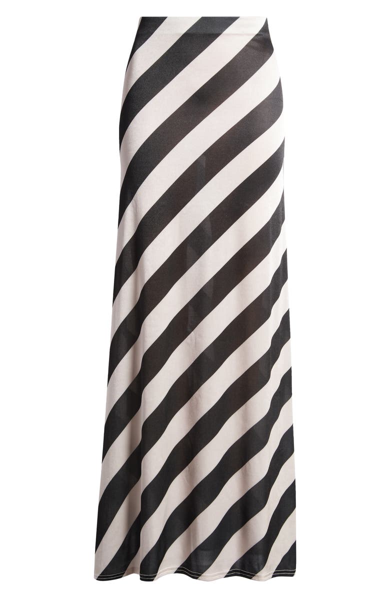 ASOS DESIGN Stripe Satin Maxi Skirt | Nordstrom
