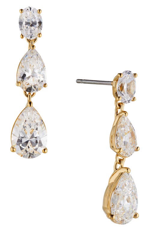 Nadri Chiara Cubic Zirconia Drop Earrings in Gold at Nordstrom