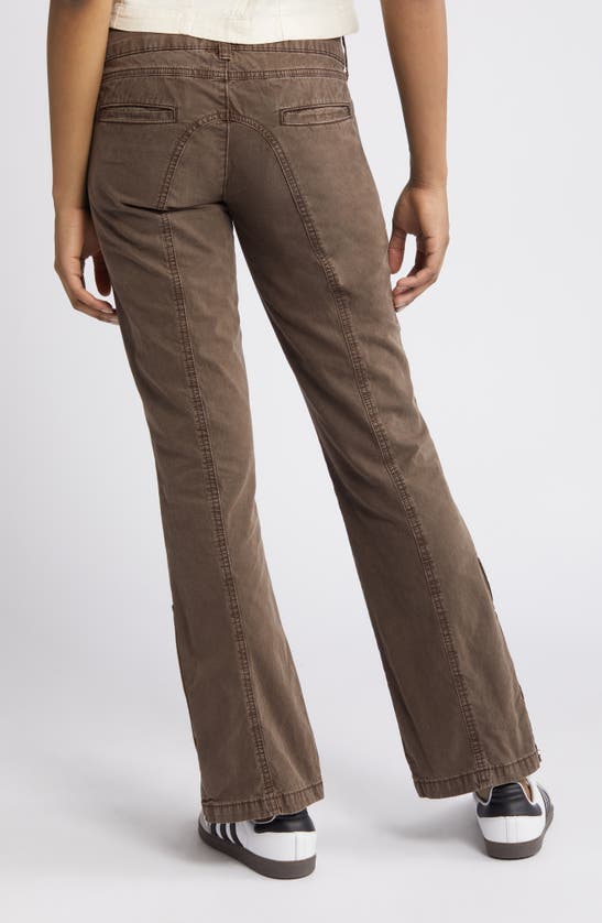 Shop Bdg Urban Outfitters Y2k Romi Bootleg Cargo Pants In Brown