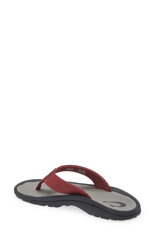 Shop Olukai Ohana Flip Flop In Terra/stone