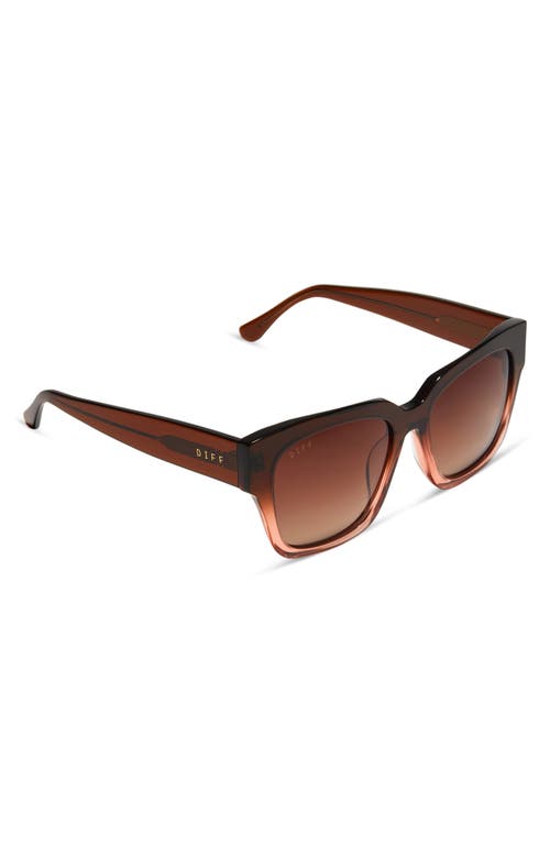 DIFF DIFF BELLA 54MM GRADIENT SQUARE SUNGLASSES 