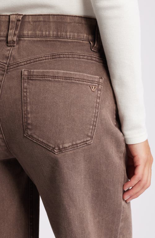 Shop Wit & Wisdom 'ab'solution High Waist Wide Leg Jeans In Washed Mocha