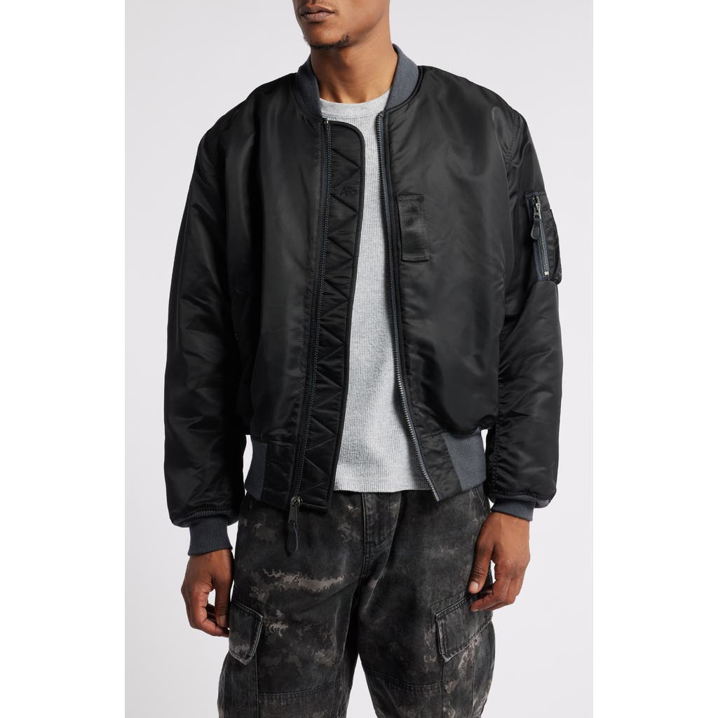 Alpha Industries 1960s Ma-1 Flight Jacket In Black
