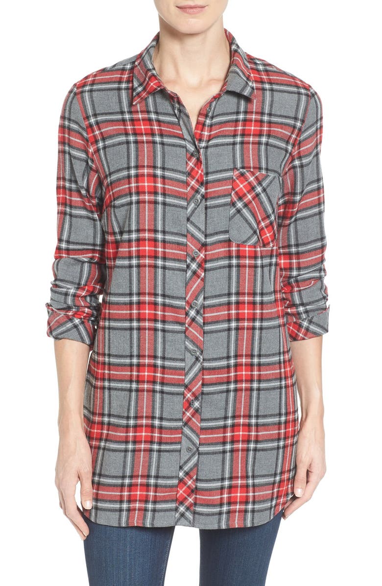 KUT from the Kloth Collin Plaid Flannel Shirt | Nordstrom