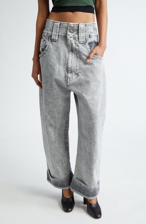 Vaquera Baby Oversize Wide Leg Jeans Grey at Nordstrom,