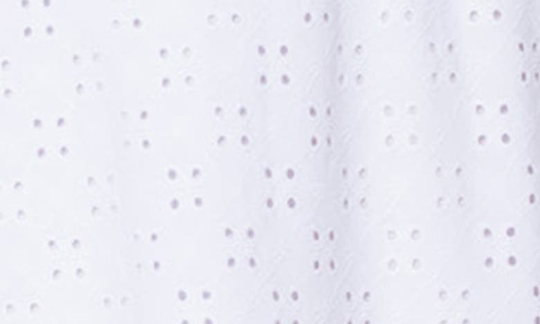 Kiyonna Lucy Short Sleeve Eyelet Midi Dress In White