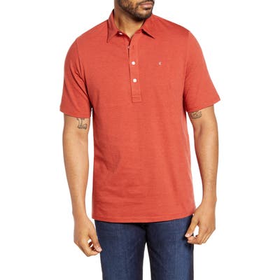 Criquet Range Microstripe Regular Fit Jersey Polo, Red