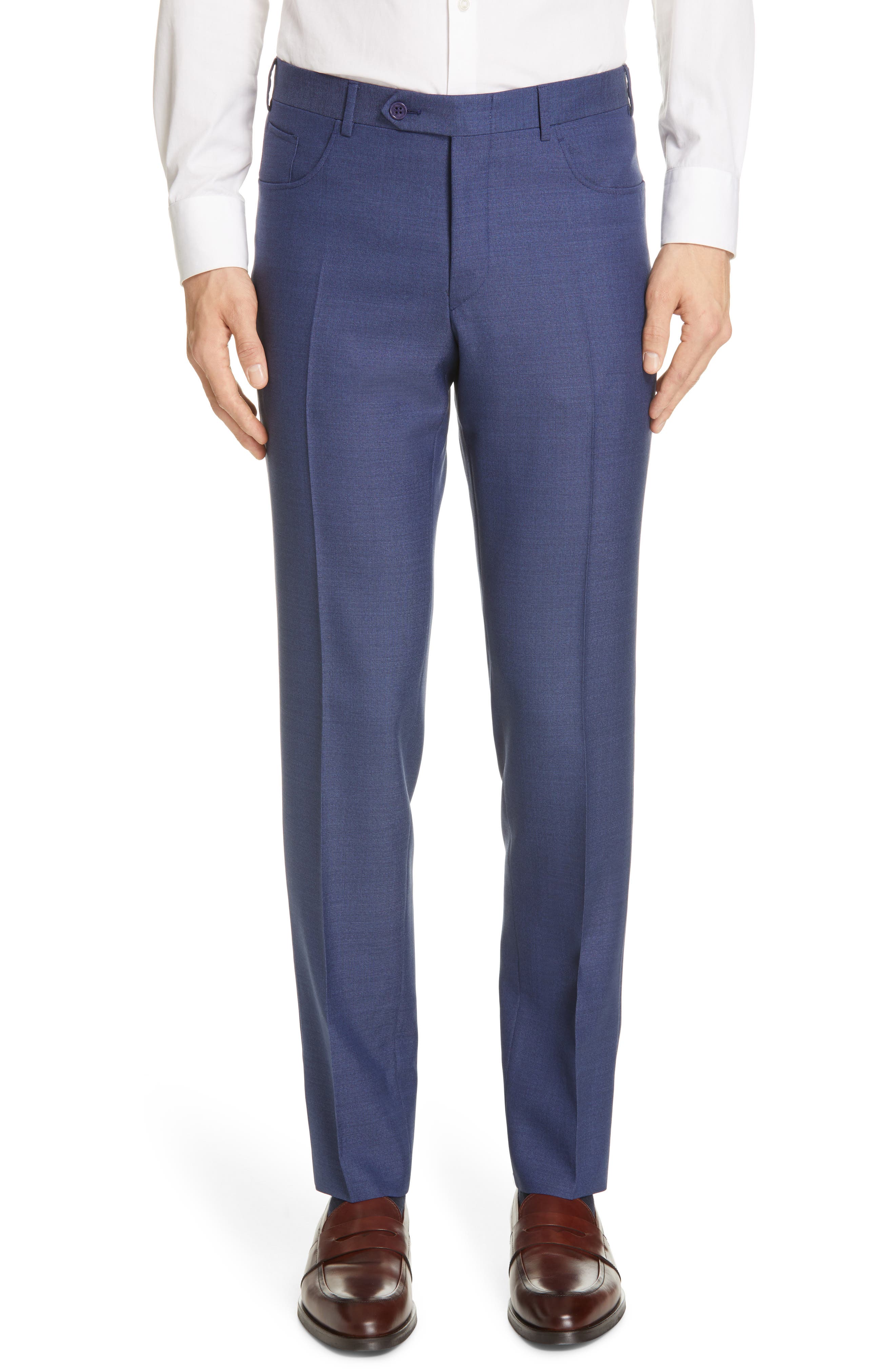 Canali | Five Pocket Slim Fit Wool Travel Trousers | Nordstrom Rack