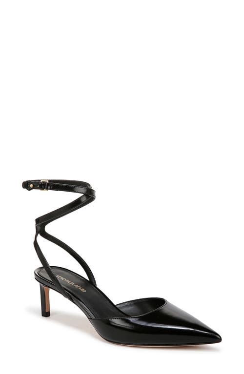 Shop Veronica Beard Colette Ankle Strap Pointed Toe Pump In Black