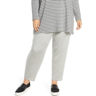 Plus Size Eileen Fisher Slouchy Ankle Pants, Grey