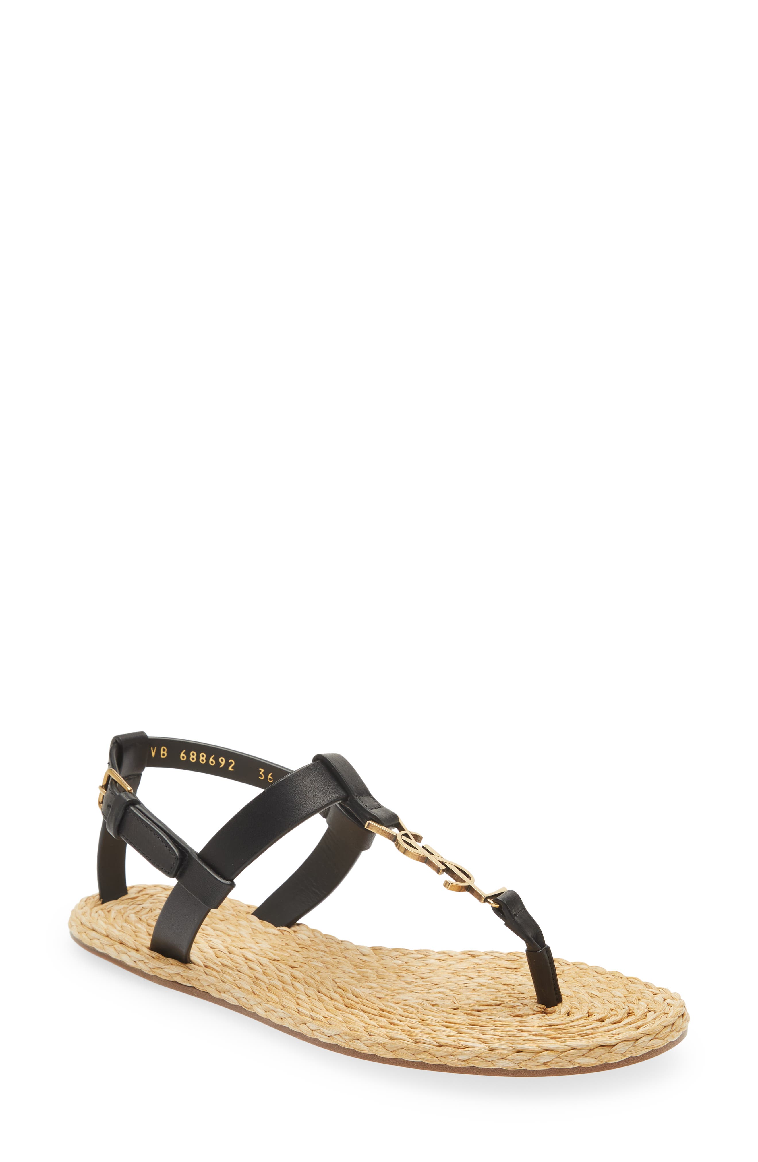 designer two strap sandals