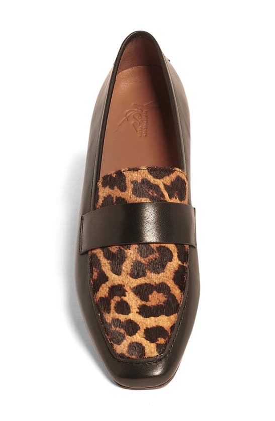 Anthony Veer Nancy Genuine Calf Hair Loafer In Black