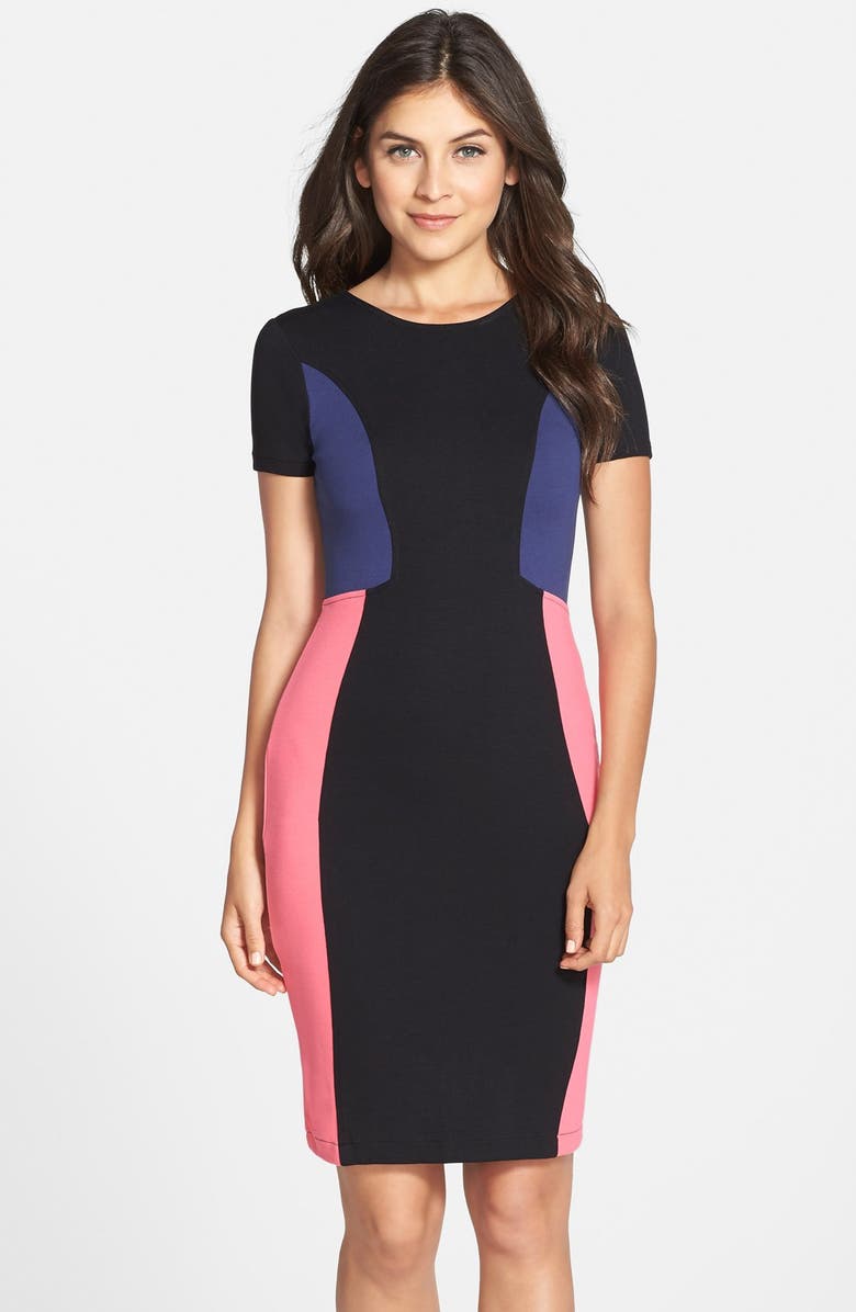 French Connection 'Manhattan' Colorblock Jersey Sheath Dress | Nordstrom