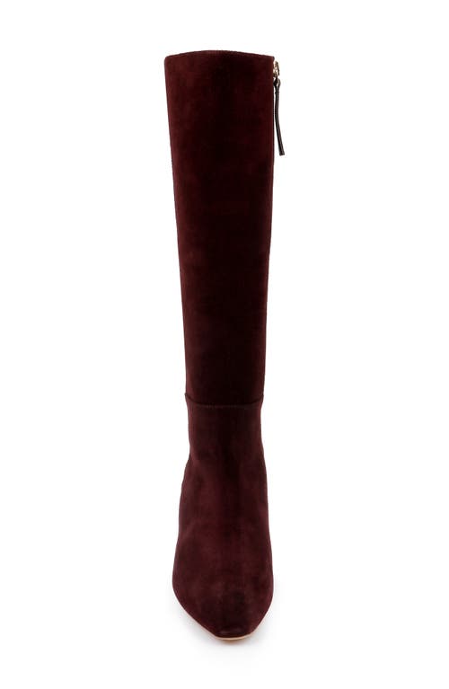 Shop L Agence L'agence Eugenie Knee High Boot In Chocolate Suede