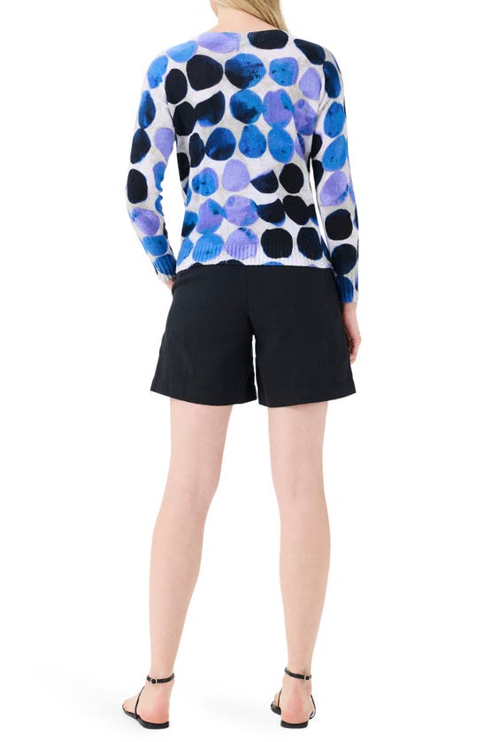 Shop Nic + Zoe Supersoft Midnight Dot Sweater In Blue Multi