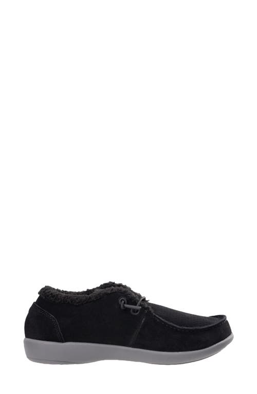 Revitalign Siesta Faux Fur Lined Shoe In Black