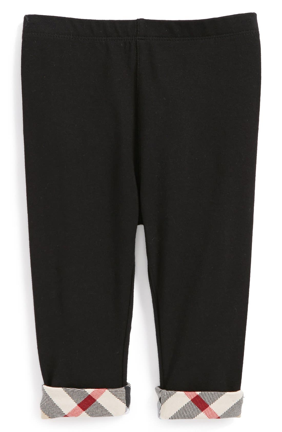 Burberry Check Cuff Pants (Baby Girls) Nordstrom