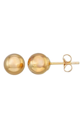 Candela Jewelry 18k Gold Ball Stud Earrings