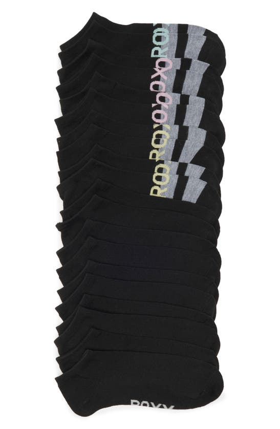 Shop Roxy 10-pack Ankle Socks In Black