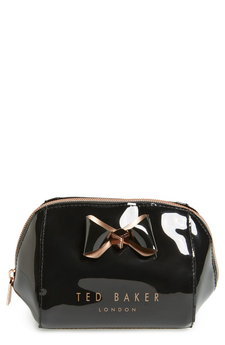 Ted Baker London 'Bow Trapeze - Small Washbag' Cosmetics Case | Nordstrom