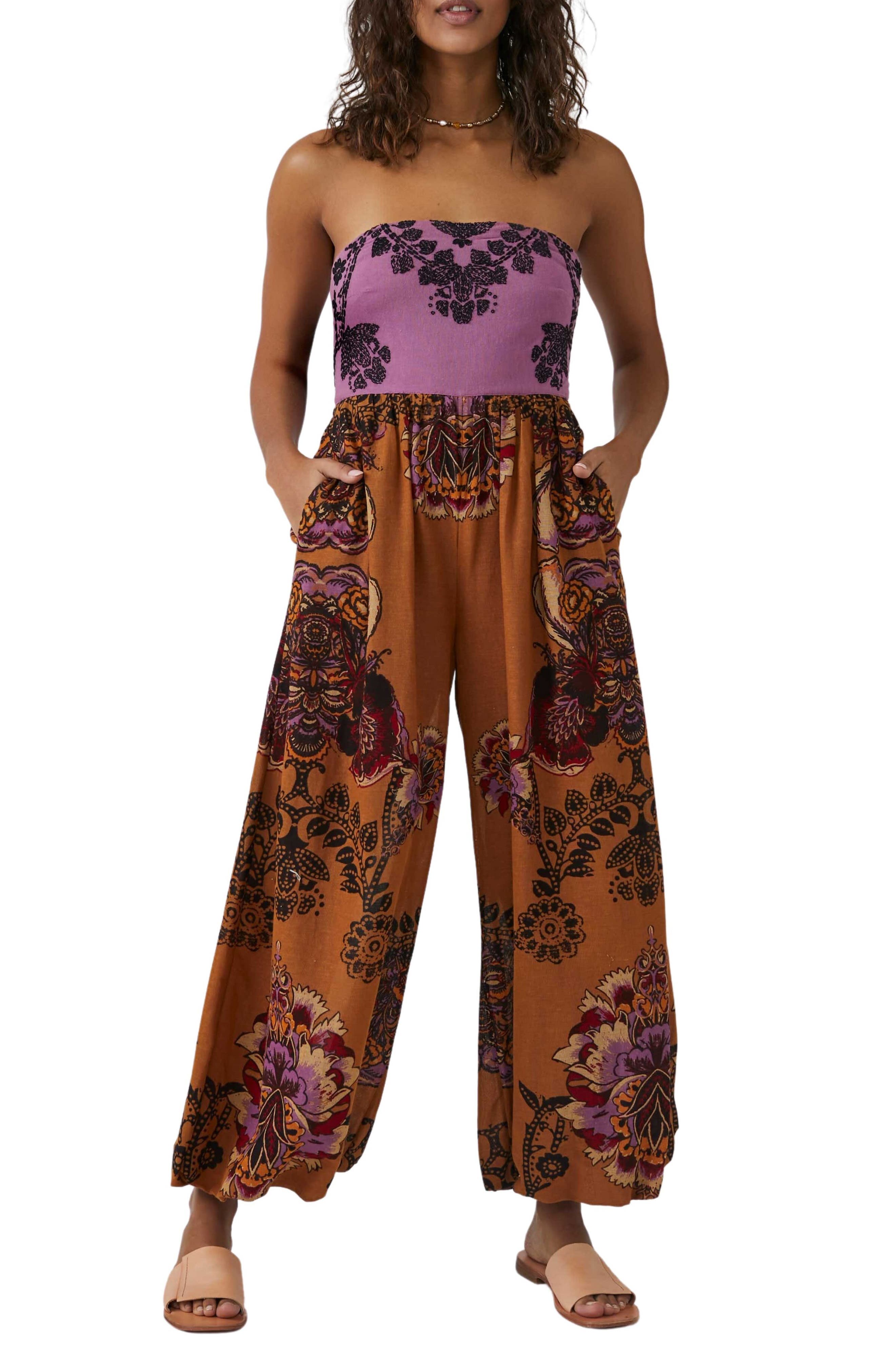 free people purple jumpsuit