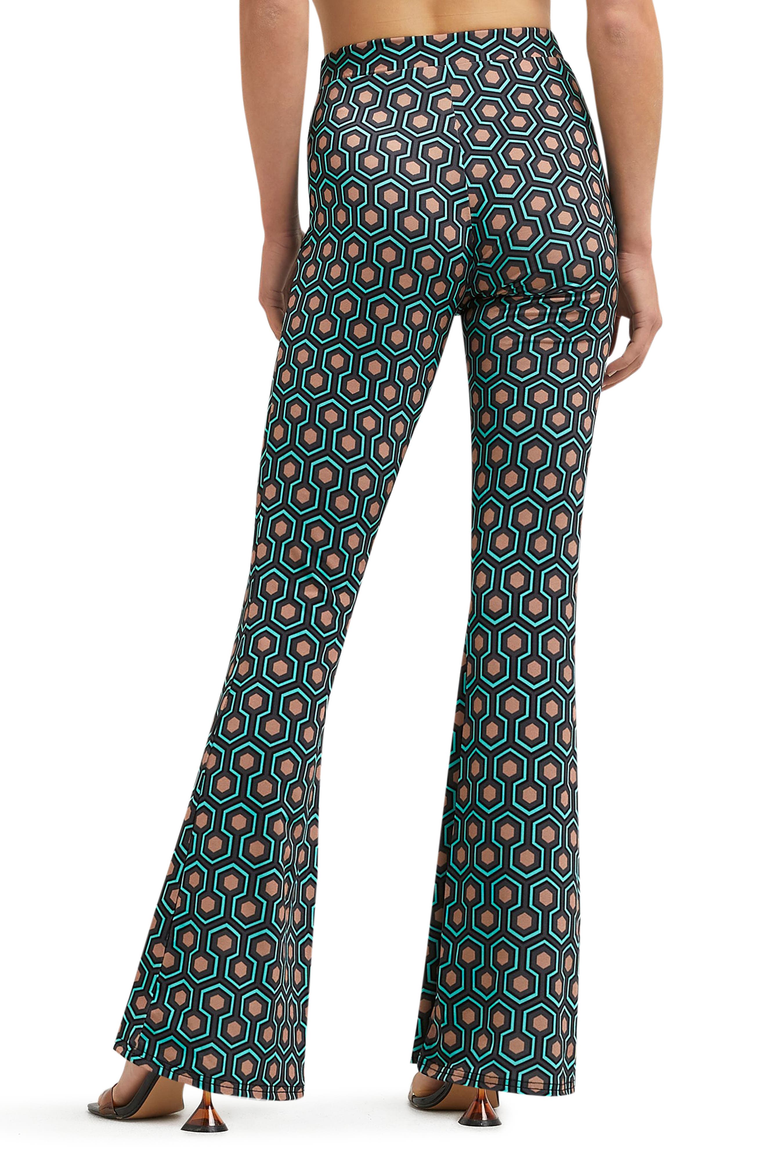 River Island Geo Print Flare Pants 