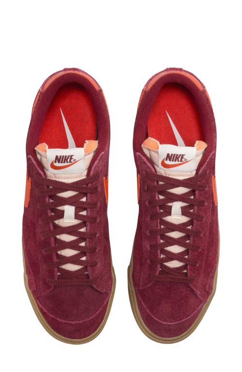 Nike Blazer Low '77 Sneaker In Team Red/orange/brown