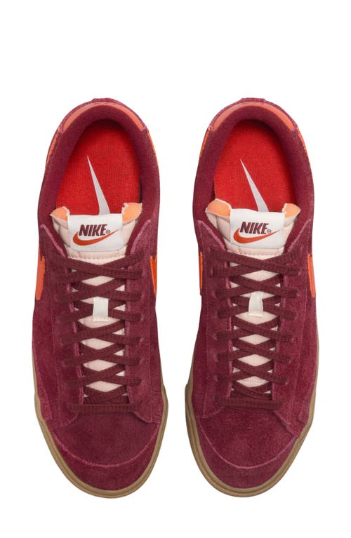 Shop Nike Blazer Low '77 Sneaker In Team Red/orange/brown