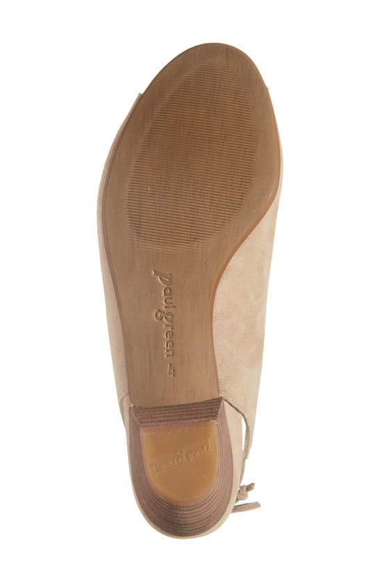 Shop Paul Green Talia Slingback Sandal In Champagne Suede