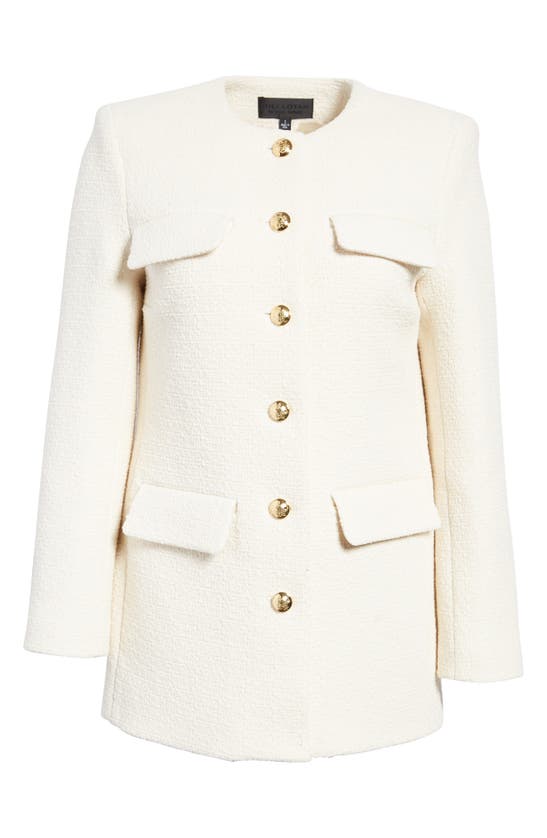 Nili Lotan Gabrielle Tweed Jacket In Ivory | ModeSens