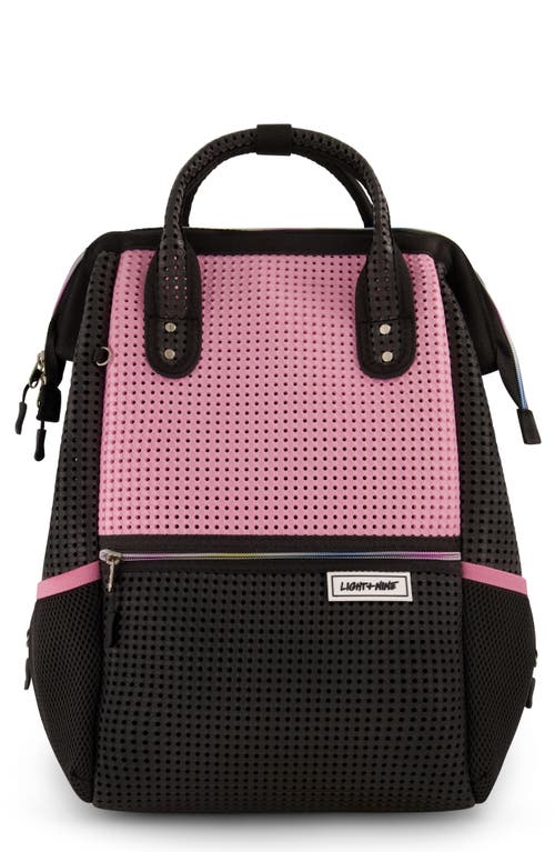 Light+Nine Kids' Rainbow Tweenty Tall Backpack in Pink