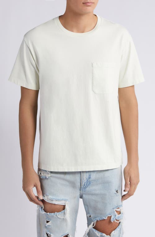 Vintage Wash Pocket T-Shirt in White Sand