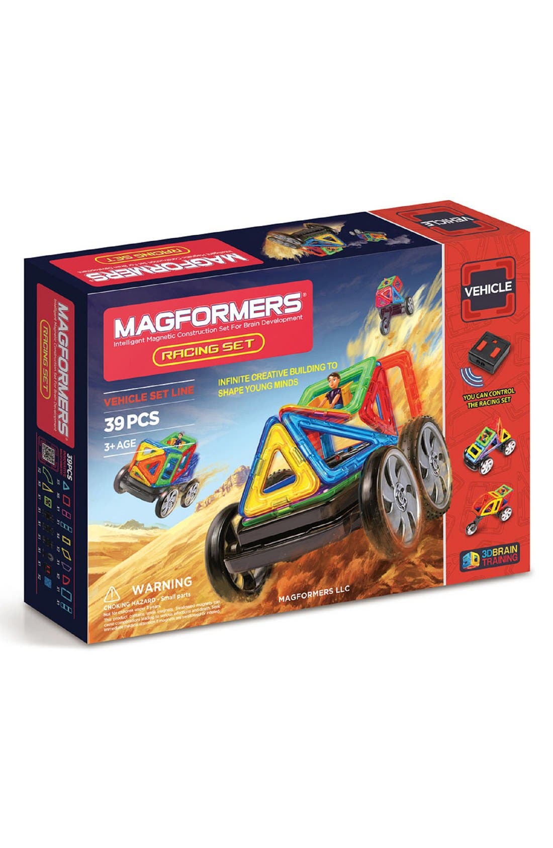 Magformers 'Racing' Remote Control Vehicle Construction Set