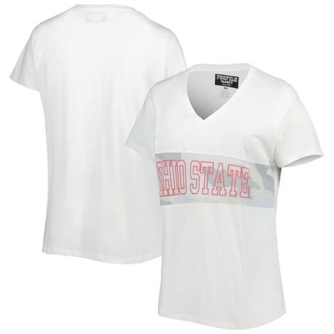 Women's Majestic Heathered Gray Kansas City Chiefs Plus Size Striped  Lace-Up V-Neck T-Shirt