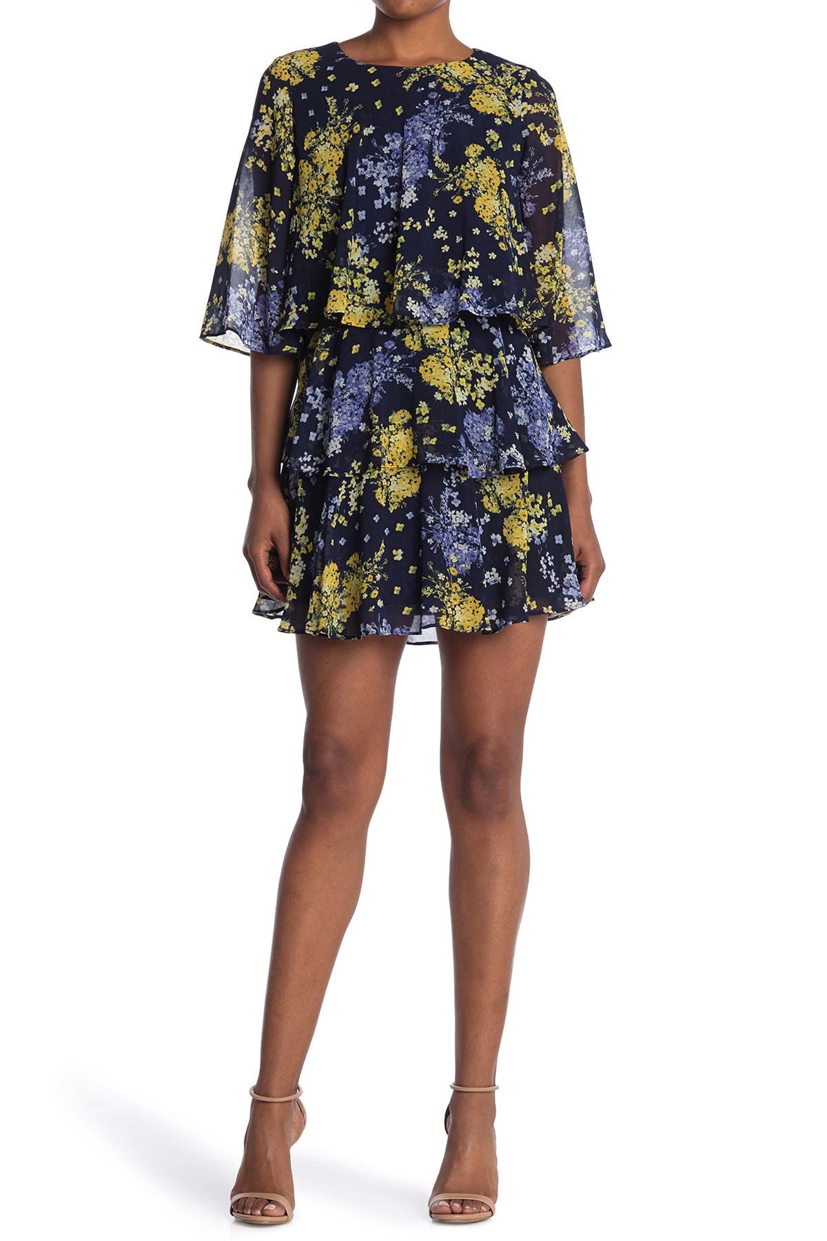 Taylor Floral Tiered Mini Dress Nordstrom Rack