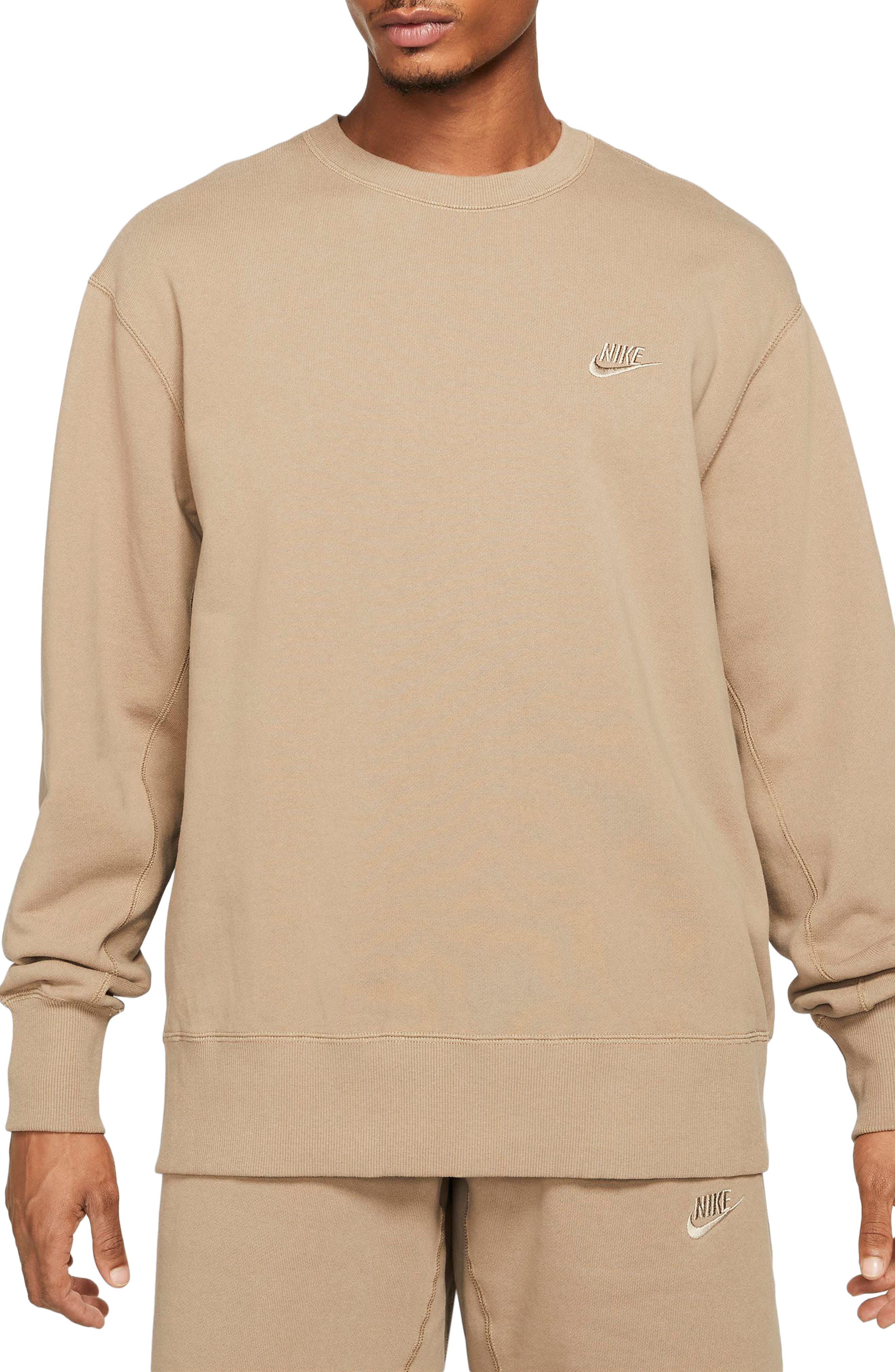 light brown crewneck