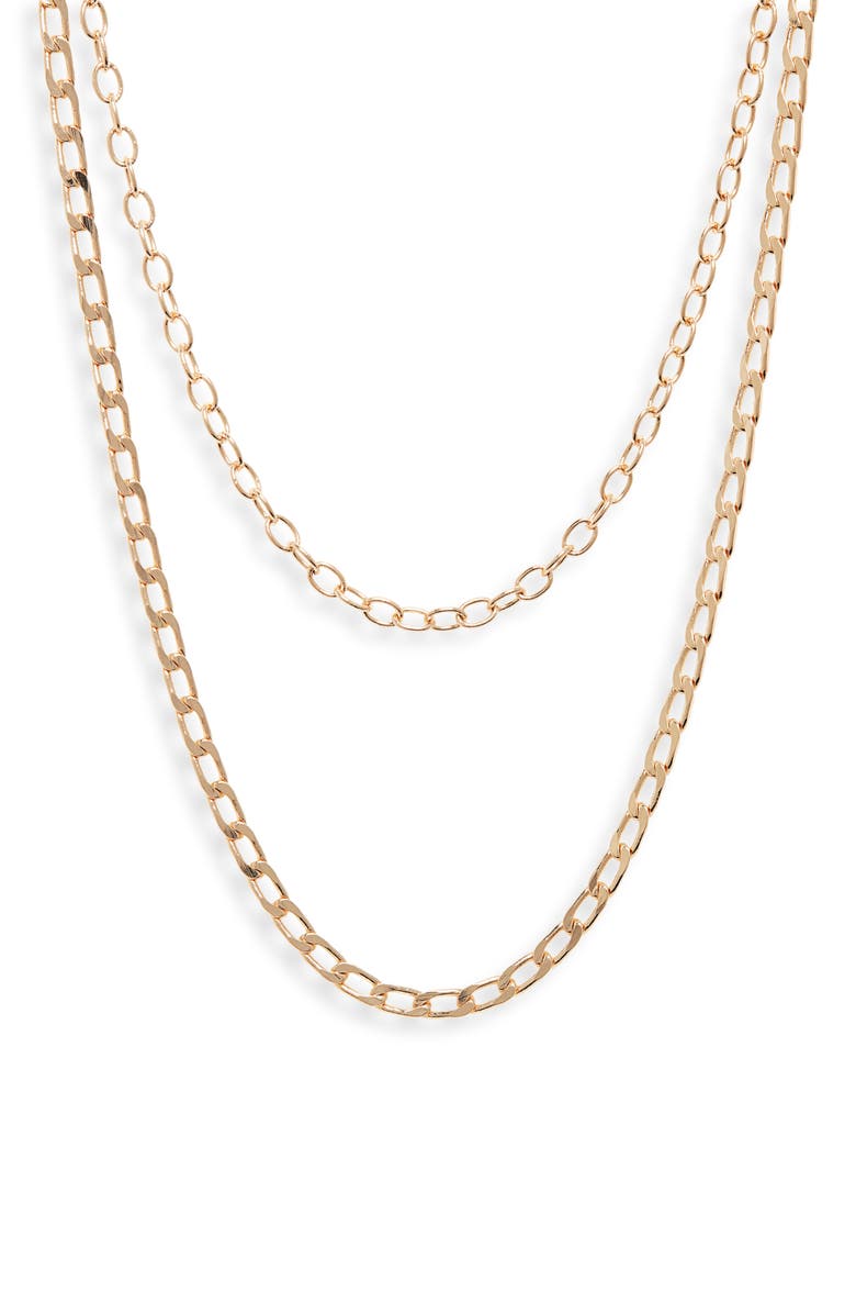 Two layer chain necklace Clearance