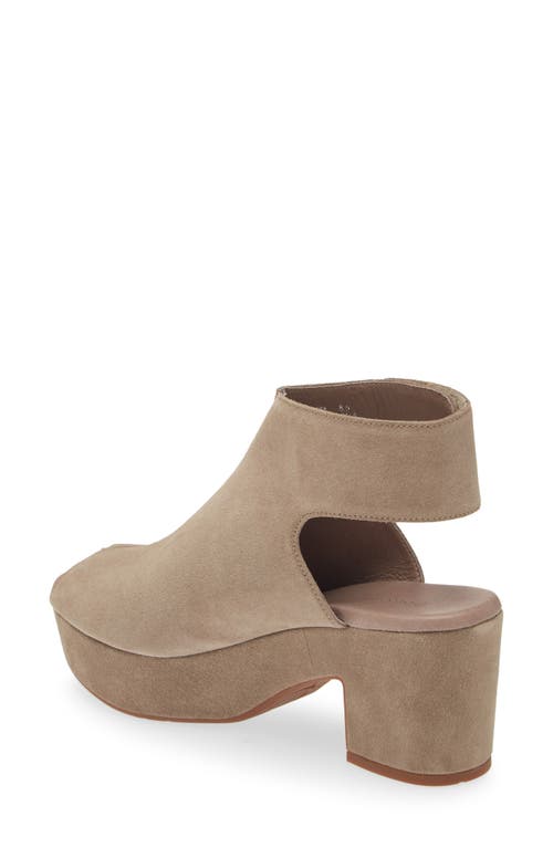 Chocolat Blu Gabby Block Heel Sandal In Taupe Suede