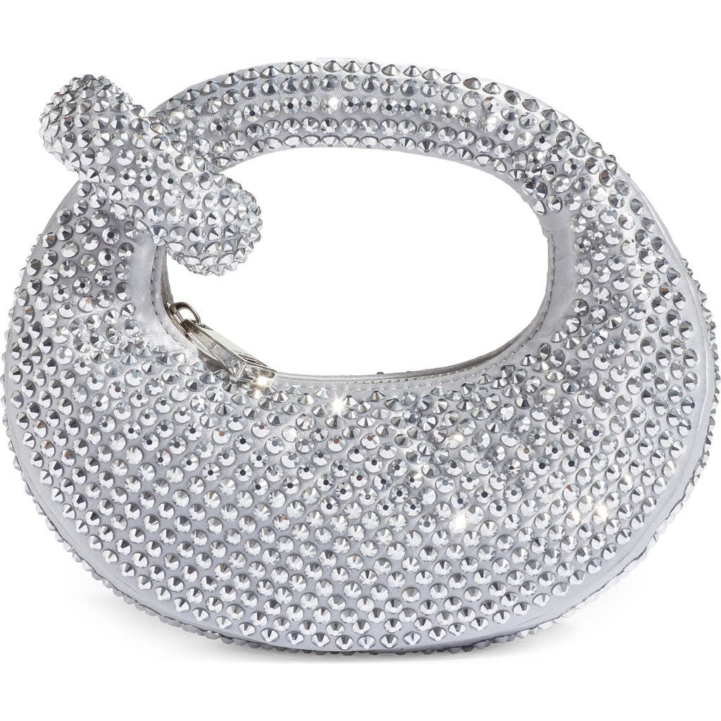 Jw Pei Mini Abacus Embellished Top Handle Bag In Silver