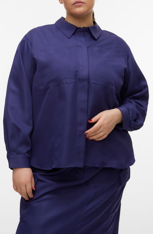 Sikka Utility Button-Up Shirt in Astral Aura