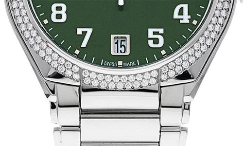 Shop Watchfinder & Co. Patek Philippe  2021 Twenty-4 Diamond Bracelet Watch, 36mm In Green/silver