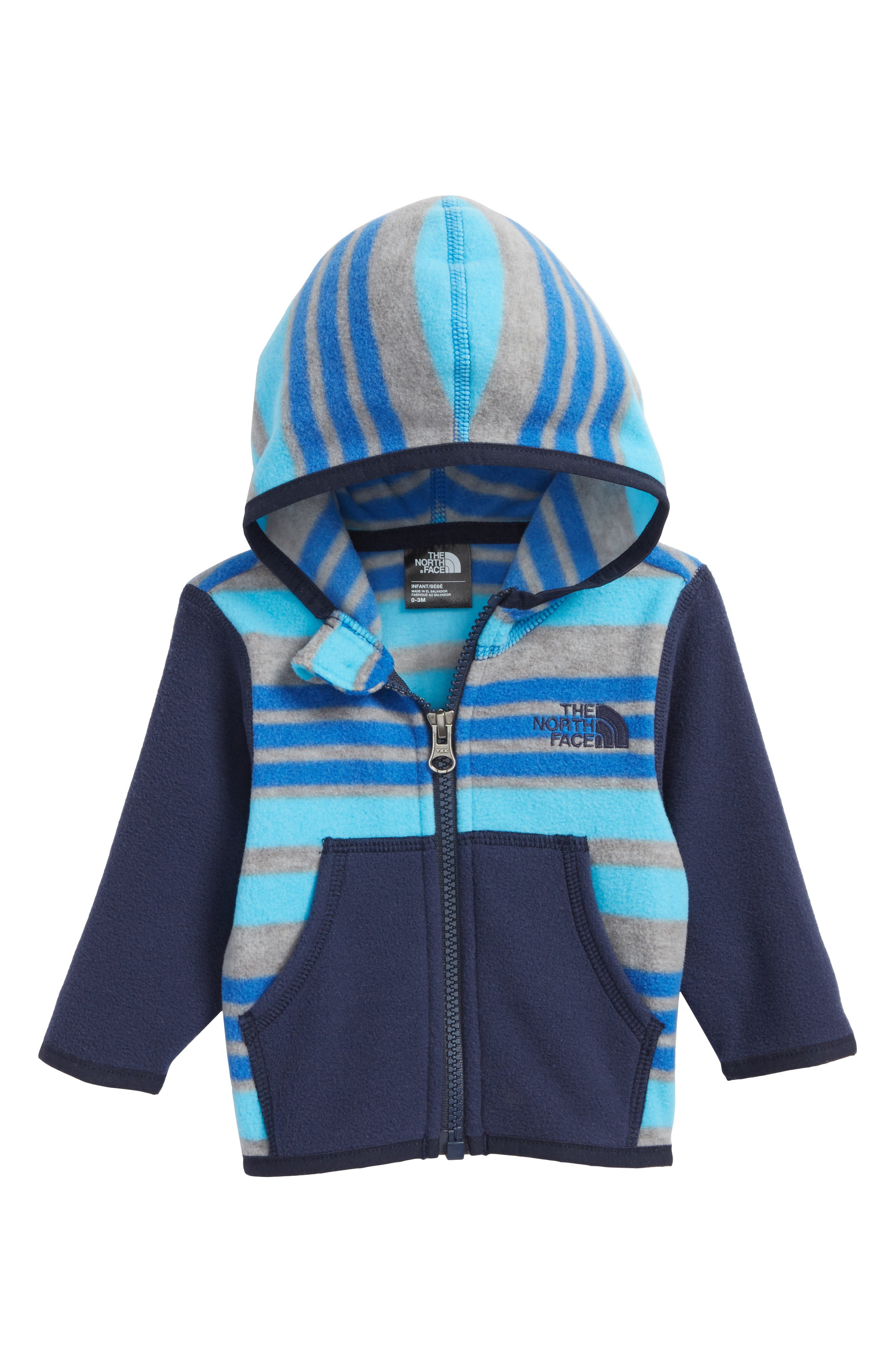 baby blue north face hoodie