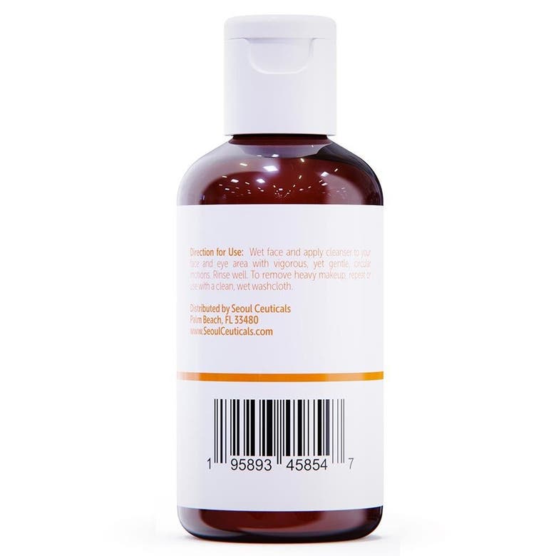 Seoul Ceuticals Ultra Glow Korean Turmeric Face Wash In Clear