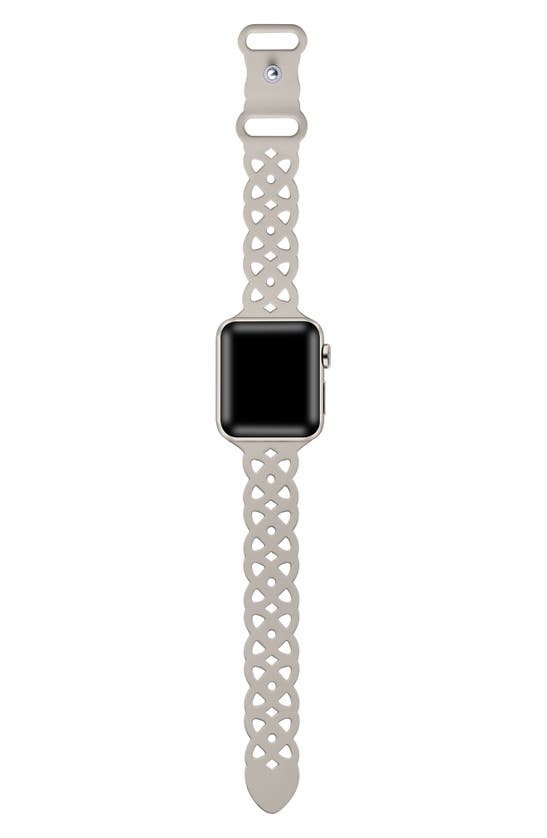 Shop The Posh Tech Lace Silicone Apple Watch® Watchband In Starlight