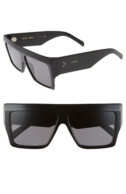 UPC 192337026706 product image for CELINE 60mm Flat Top Sunglasses in Black/Smoke at Nordstrom | upcitemdb.com