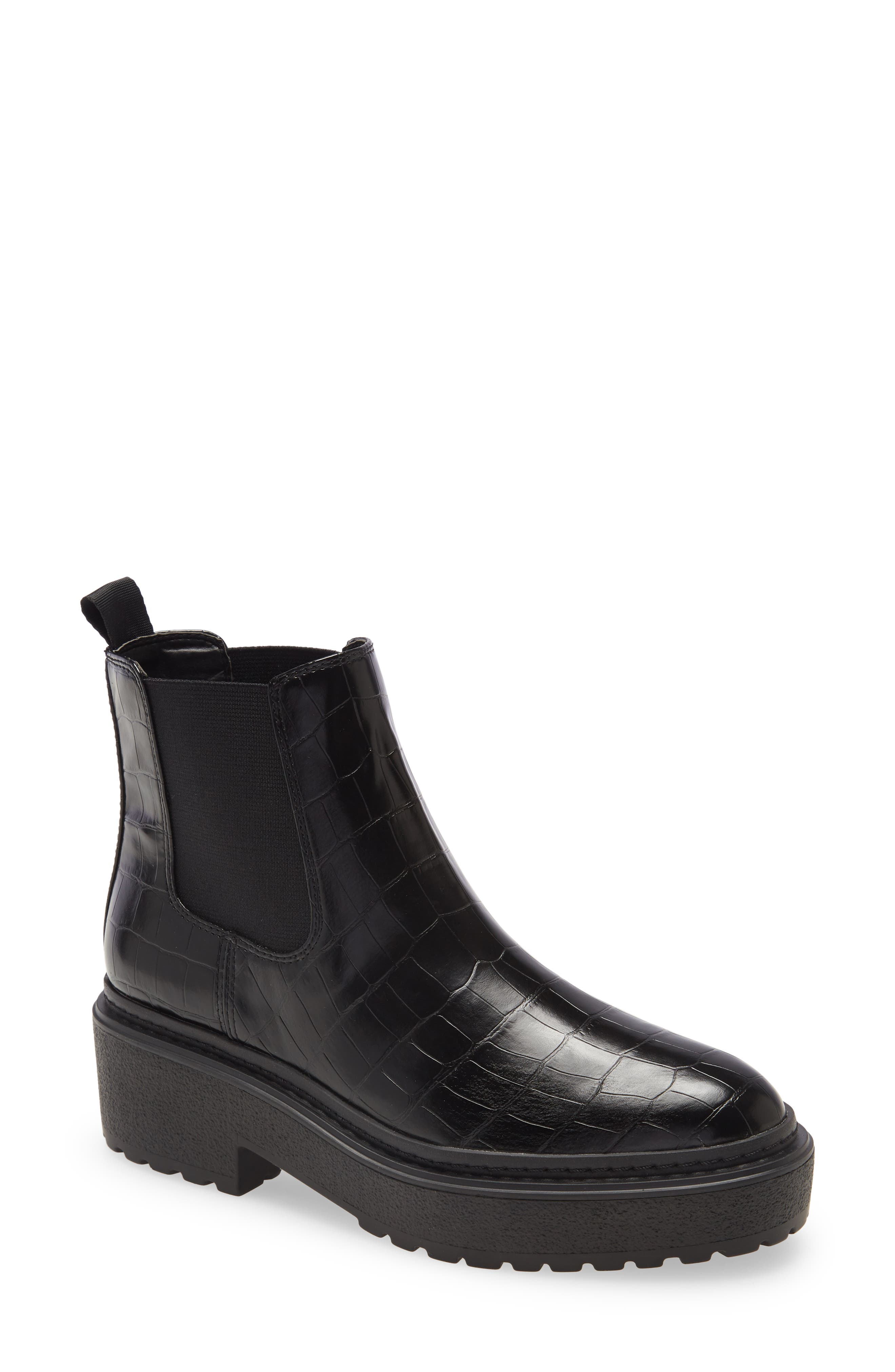 womens platform chelsea boots