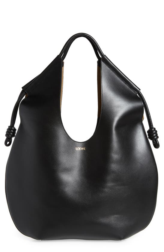 Loewe Paseo Calf Leather Tote Bag In Black | ModeSens