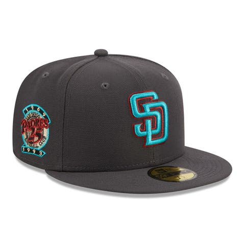 Men's San Diego Padres New Era Pink/Blue Olive Undervisor 59FIFTY Fitted Hat