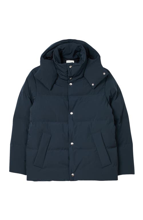 Shop Sandro Quilted Puffer Jacket In Blue Prusse