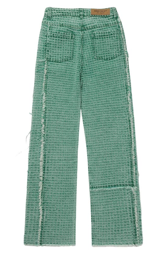 Shop Honor The Gift Embossed Jeans In Teal